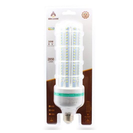 Trade Shop - Lampadina Led E27 30 W 4u Tubolare Tubo Lineare Luce Naturale 4000k 2850lm 87491         