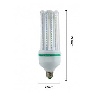 Trade Shop - Lampadina Led E27 36w 4u 3420lm Tubolare Tubo Lineare Luce Fredda Naturale Calda  -bianco Freddo      -