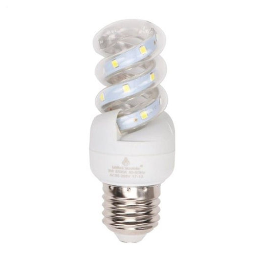 Trade Shop - Lampadina Led E27 5w 475lm Tortiglione Vortice Spirale Luce Fredda Naturale Calda         