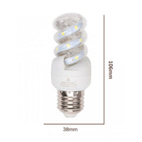 Trade Shop - Lampadina Led E27 5w 475lm Tortiglione Vortice Spirale Luce Fredda Naturale Calda         