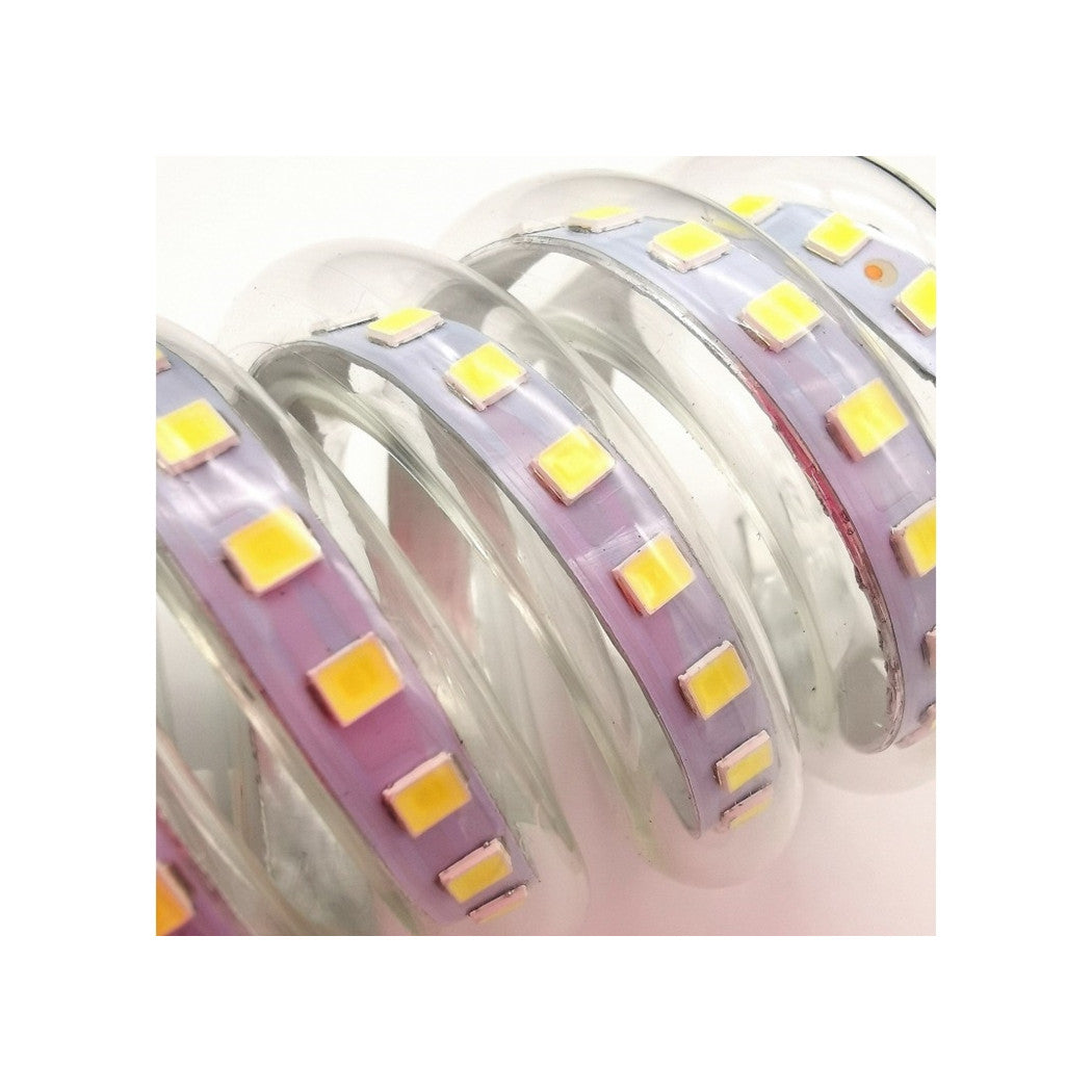 Trade Shop - Lampadina Led E27 9w 885lm Tortiglione Vortice Spirale Luce Fredda Naturale Calda         