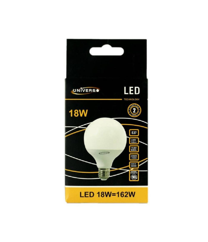 Lampadina Led E27 A Globo G95 18 W Luce Bianco Caldo Freddo Naturale G95-02         