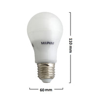 Trade Shop - Lampadina Led E27 Bulbo A60 9w Attacco Grande Globo Luce Calda Alta Qualità 00098         