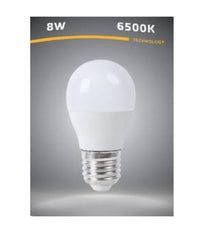 Lampadina Led E27 G45 8 Watt 15d Bulbo Luce Bianco Caldo Freddo Naturale G4509  -bianco Freddo      -