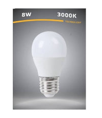 Lampadina Led E27 G45 8 Watt 15d Bulbo Luce Bianco Caldo Freddo Naturale G4509  -bianco Caldo      -