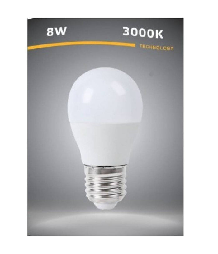Lampadina Led E27 G45 8 Watt 15d Bulbo Luce Bianco Caldo Freddo Naturale G4509  -bianco Caldo      -