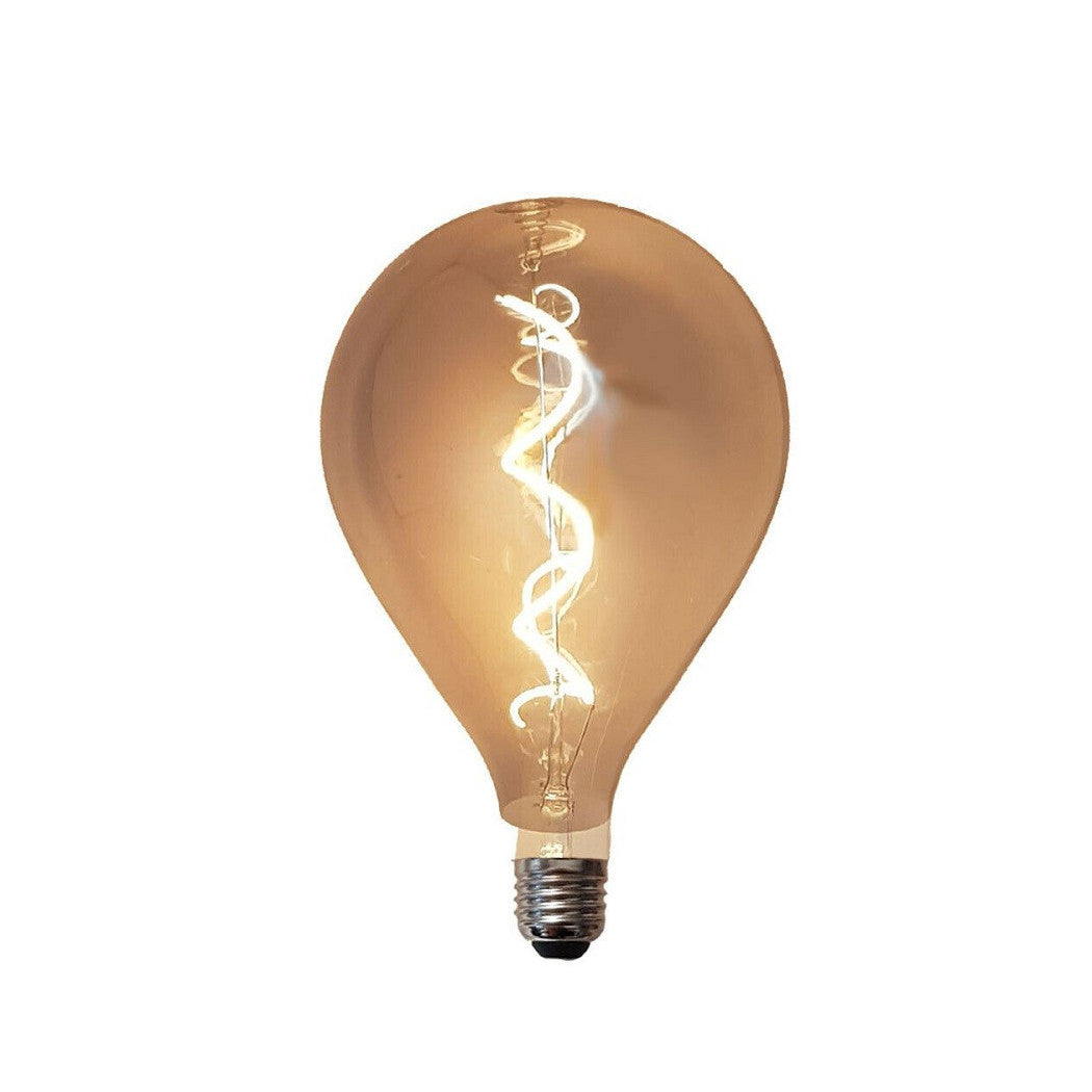 Trade Shop - Lampadina Led Filamento Vintage Retro' Lampada Fume' E27 4w Luce Calda 2200k -