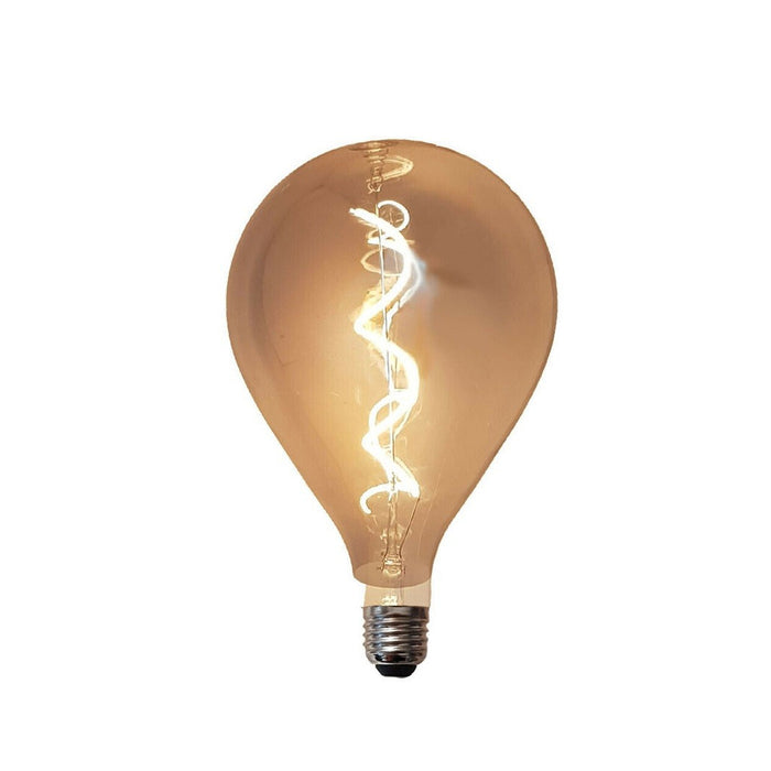 Trade Shop - Lampadina Led Filamento Vintage Retro' Lampada Fume' E27 4w Luce Calda 2200k -