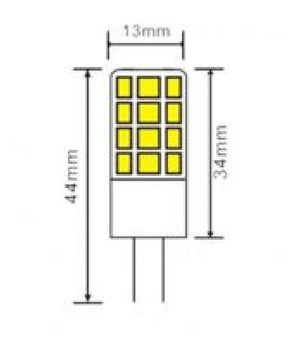 Lampadina Led G4 Ac/dc 12v 3 Watt 360 Lm Luce 6500k 3000k 4000k Spardc-g4-3w-002  -bianco Freddo      -