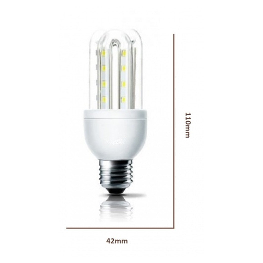 Trade Shop - Lampadina Led Jn19 Attacco E27 5w 3u Luce Calda 3000k Tubolare Lineare 475lm 87279         