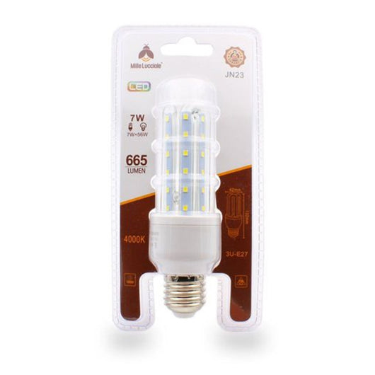 Trade Shop - Lampadina Led Jn23 Attacco E27 7w 3u Luce Naturale 4000k Tubolare Lineare 665lm 87316         