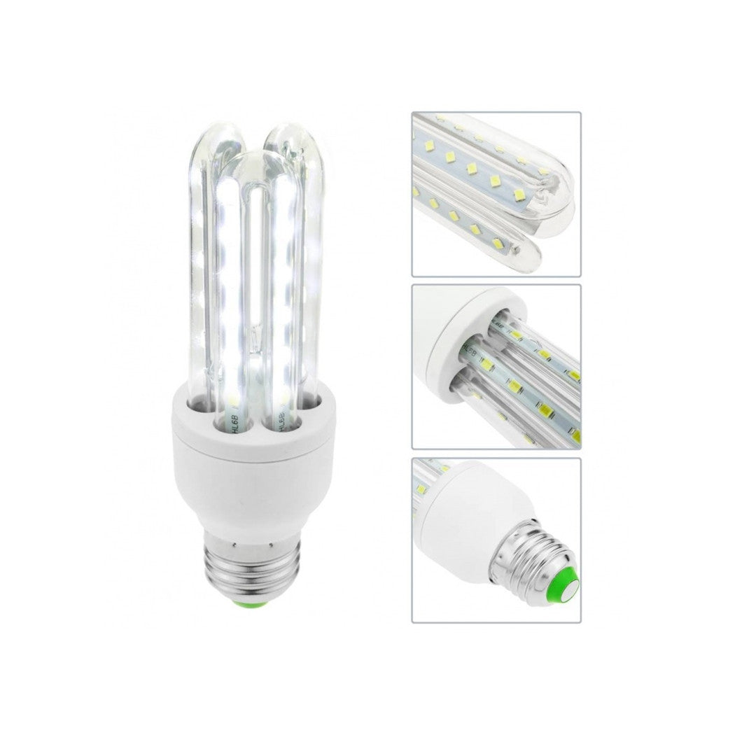 Trade Shop - Lampadina Led Jn24 Attacco E27 7w 3u Luce Fredda 6500k Tubolare Lineare 665lm 87323         