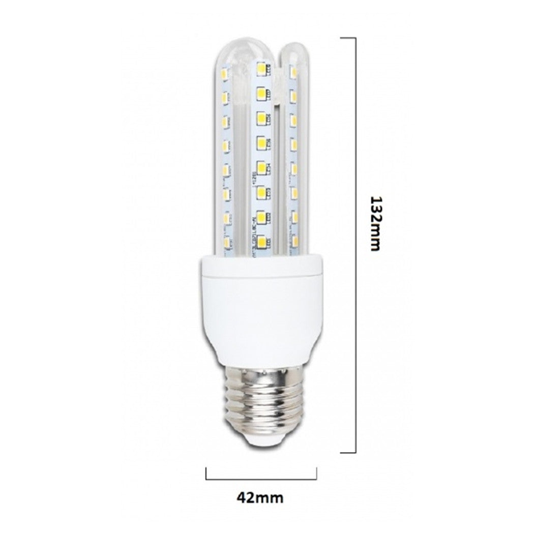 Trade Shop - Lampadina Led Jn24 Attacco E27 7w 3u Luce Fredda 6500k Tubolare Lineare 665lm 87323         