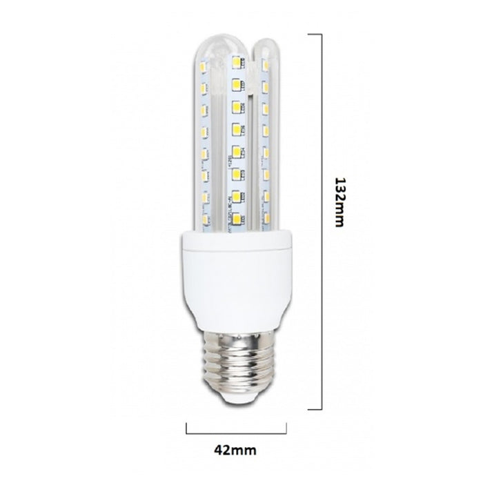 Trade Shop - Lampadina Led Jn24 Attacco E27 7w 3u Luce Fredda 6500k Tubolare Lineare 665lm 87323         