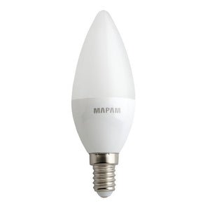 Trade Shop - Lampadina Led Oliva Opaco Attacco E14 3 Watt Luce Fredda 6500k Alta Qualità 00517         