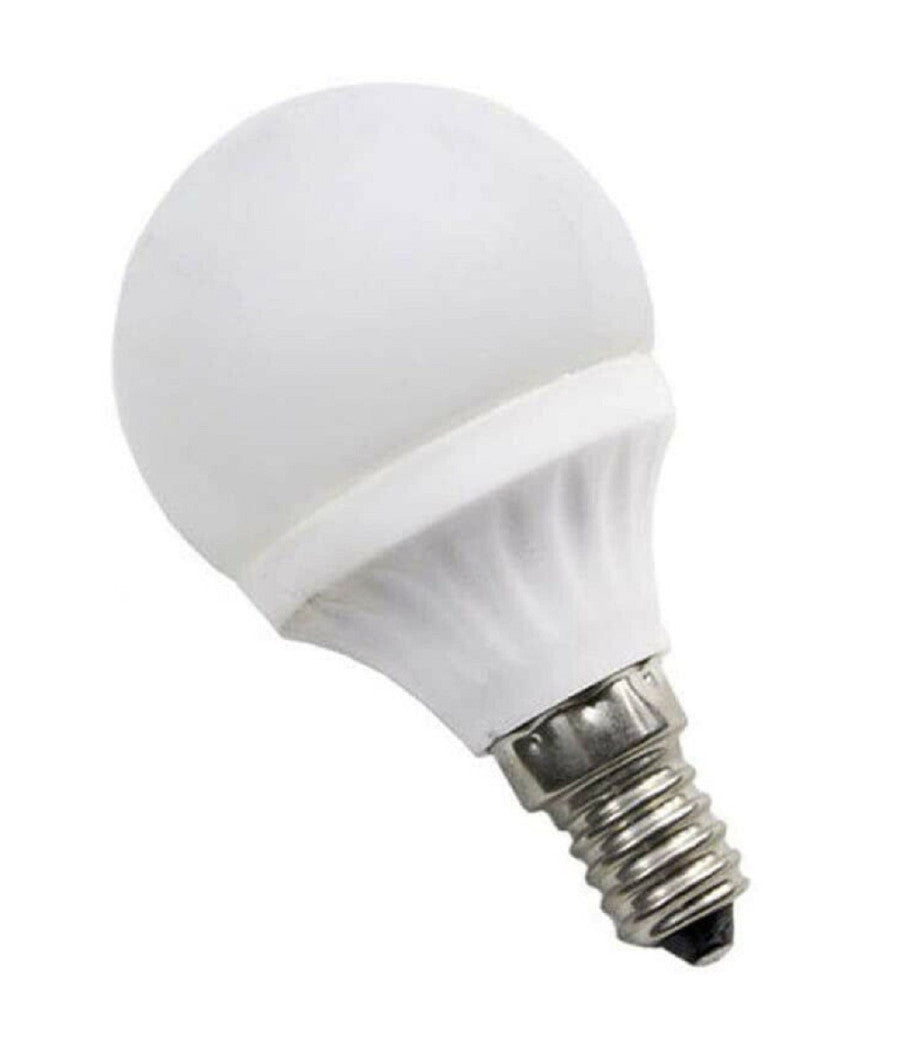 Trade Shop - Lampadina Led Sfera E14 5 Watt Luce Rossa Verde E Blu Colorata Lampada A5003 - -blu      -