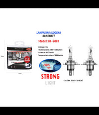 Lampadine Alogene Per Auto H4 60/55 W 12v Luce Calda Di Ricambio Maxtech H4-g001         