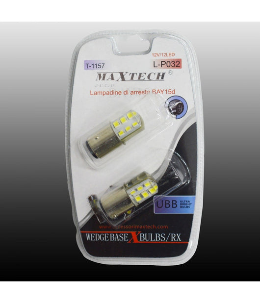 Lampadine Di Arresto Ba15d 12v / 12led Lampadine Ultra Luminose Maxtech L-p032         
