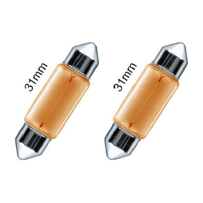Lampadine Di Posizione Auto Sv8.5 31mm 12v 5w L-p142 No Canbus Luce Calda Alogena         