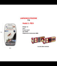 Lampadine Di Posizione Canbus Maxtech L-p054 12v 6led 6w 6000k Ultra Luminose         