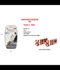 Lampadine Di Posizione Canbus Maxtech L-p055 12v 9led 9w 6000k Ultra Luminose         