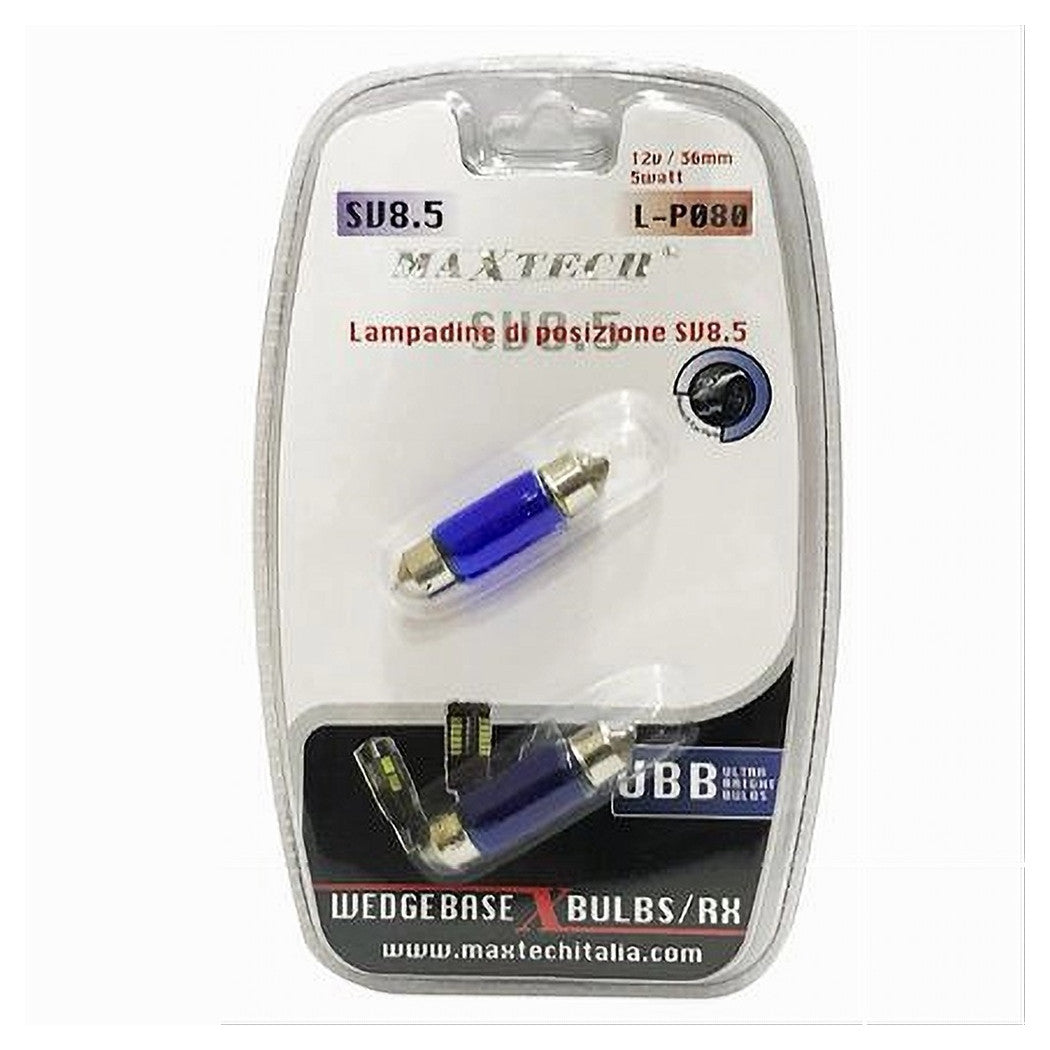 Lampadine Di Posizione Sv8.5 12v 36mm 5w Maxtech L-p080 Lampadine Ultra Luminose         