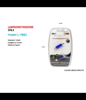 Lampadine Di Posizione Sv8.5 12v 41mm 5w Lampadine Ultra Luminose Maxtech L-p082         