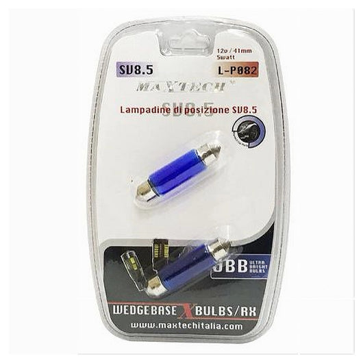 Lampadine Di Posizione Sv8.5 12v 41mm 5w Lampadine Ultra Luminose Maxtech L-p082         