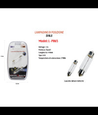 Lampadine Di Posizione Sv8.5 Maxtech L-p065 12v/44mm 5 Watt 2700k Ultra Luminose         