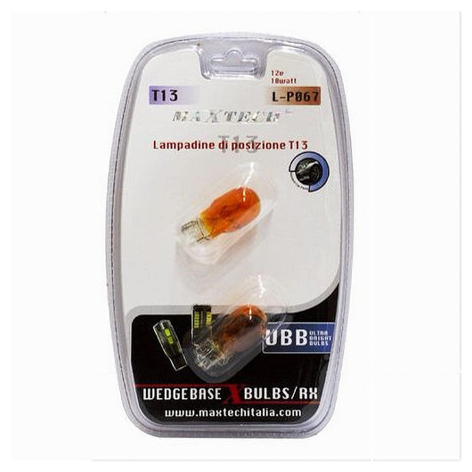 Lampadine Di Posizione T13 Maxtech L-p067 12volt 10watt Lampadine Ultra Luminose         
