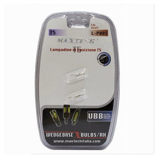 Lampadine Di Posizione T5 Maxtech L-p085 Lampadine Ultra Luminose Auto 12v 2watt         