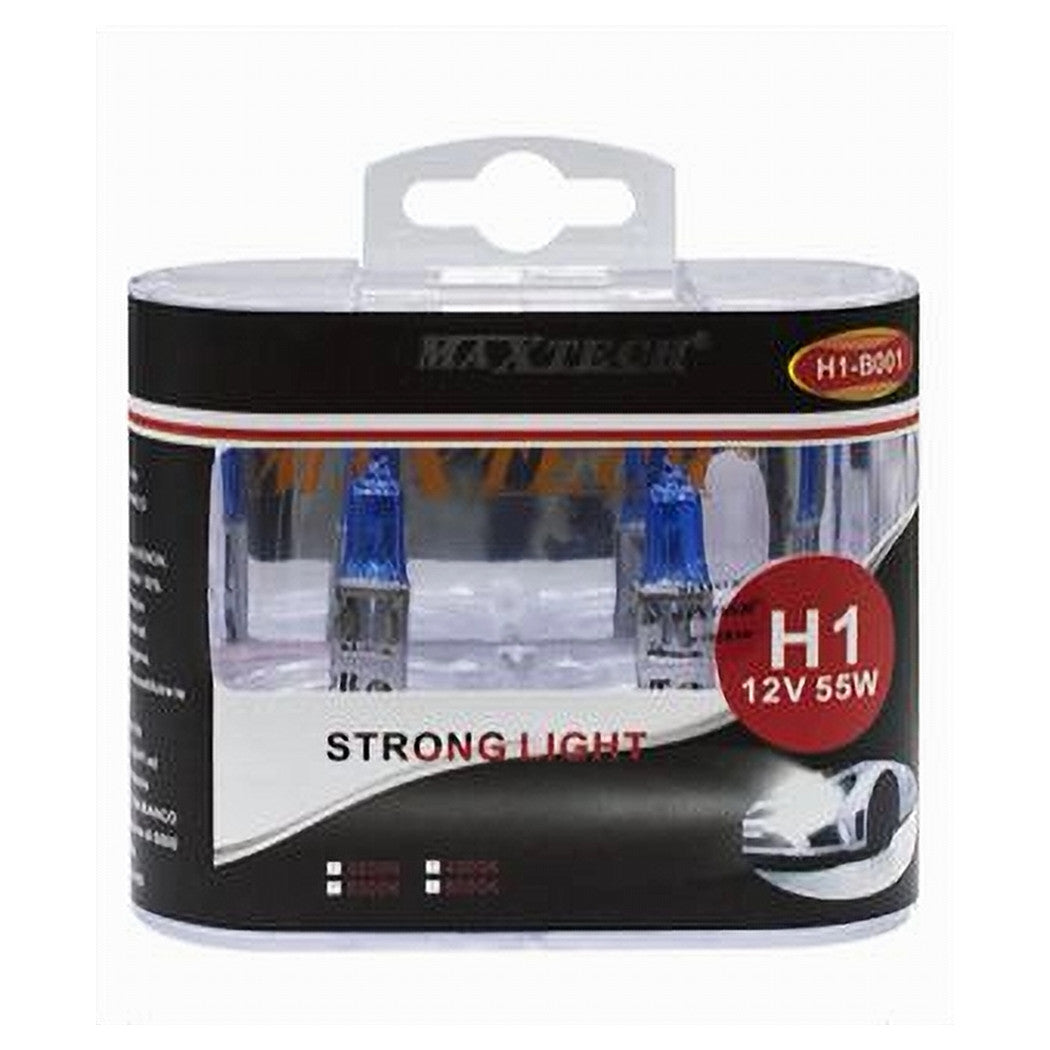 Lampadine Per Auto Alogene H1 55 Watt Luce 6000k Di Ricambio Fari 12 V H1-b001         