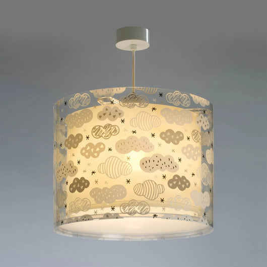LÚZETE - LÁMPARA COLGANTE INFANTIL CLOUDS GRIS