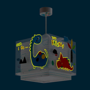 LÚZETE - LÁMPARA COLGANTE INFANTIL DINOS