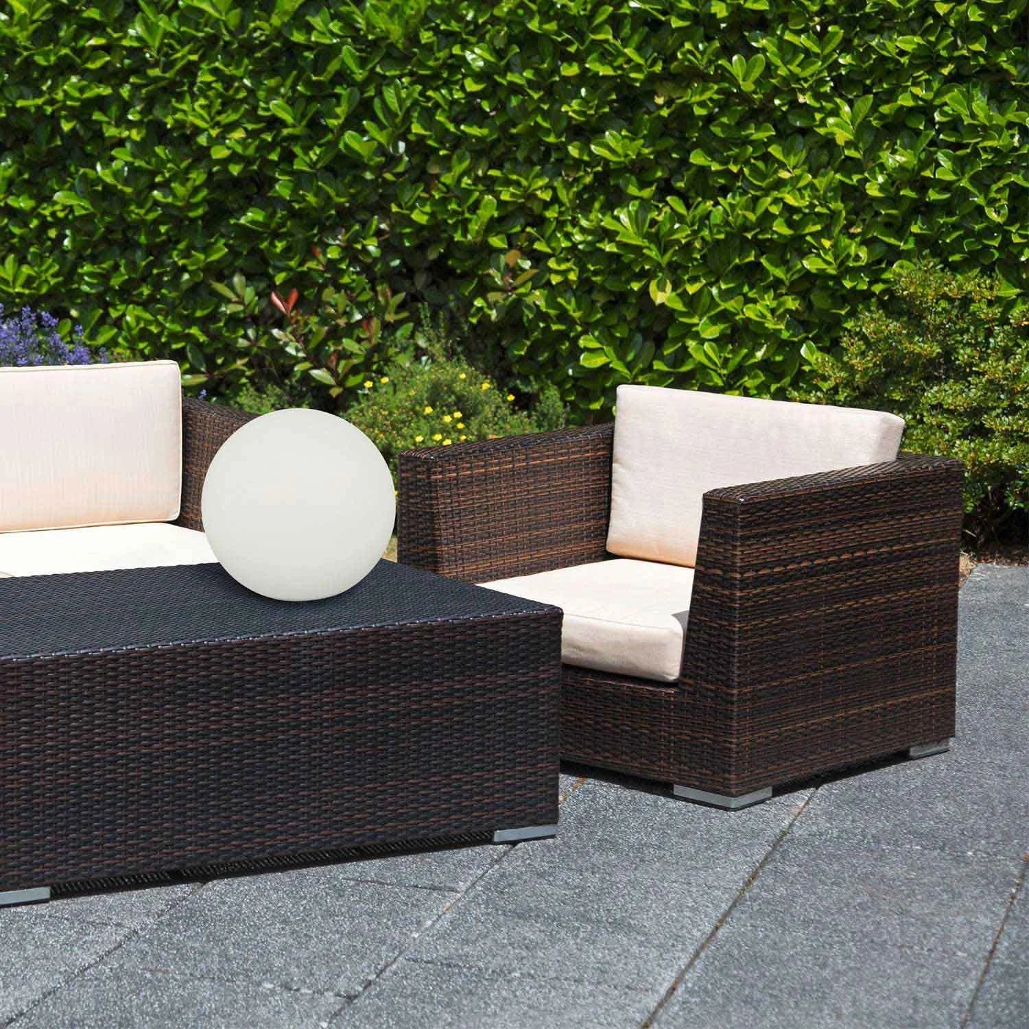 LÚZETE - LÁMPARA DE MESA BOLA LED EXTERIOR