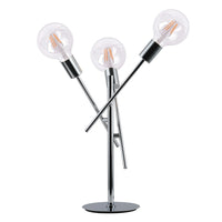 LÚZETE - LÁMPARA DE MESA EROS 3 LUCES CROMO