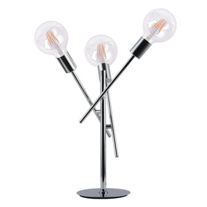 LÚZETE - LÁMPARA DE MESA EROS 3 LUCES CROMO