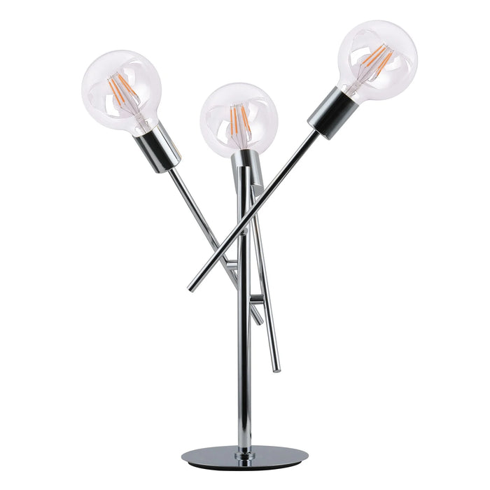 LÚZETE - LÁMPARA DE MESA EROS 3 LUCES CROMO