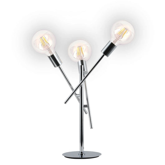 LÚZETE - LÁMPARA DE MESA EROS 3 LUCES CROMO