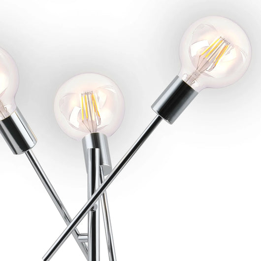 LÚZETE - LÁMPARA DE MESA EROS 3 LUCES CROMO