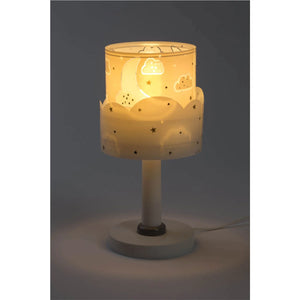 LÚZETE - LÁMPARA DE MESA INFANTIL NEW MOON E14 GRIS