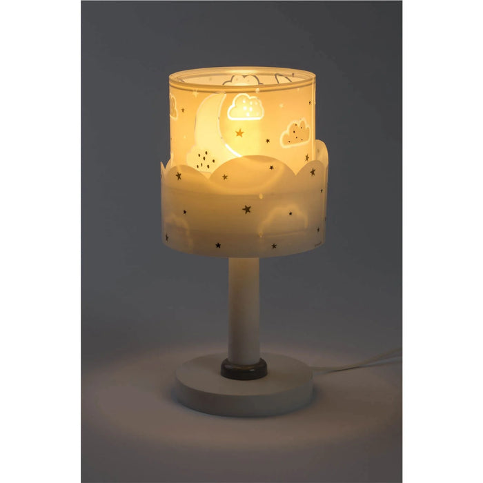 LÚZETE - LÁMPARA DE MESA INFANTIL NEW MOON E14 GRIS