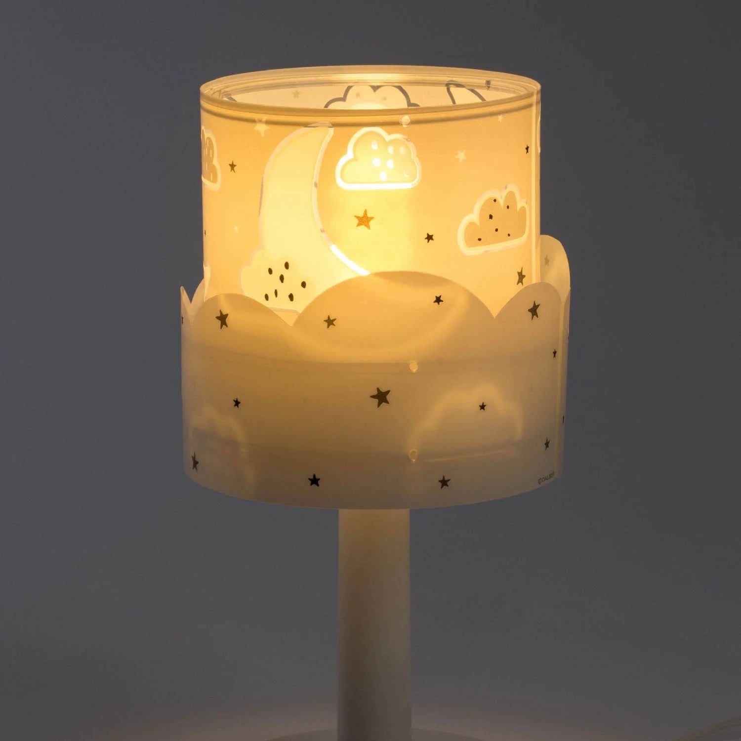 LÚZETE - LÁMPARA DE MESA INFANTIL NEW MOON E14 GRIS