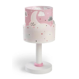 LÚZETE - LÁMPARA DE MESA INFANTIL NEW MOON E14 ROSA