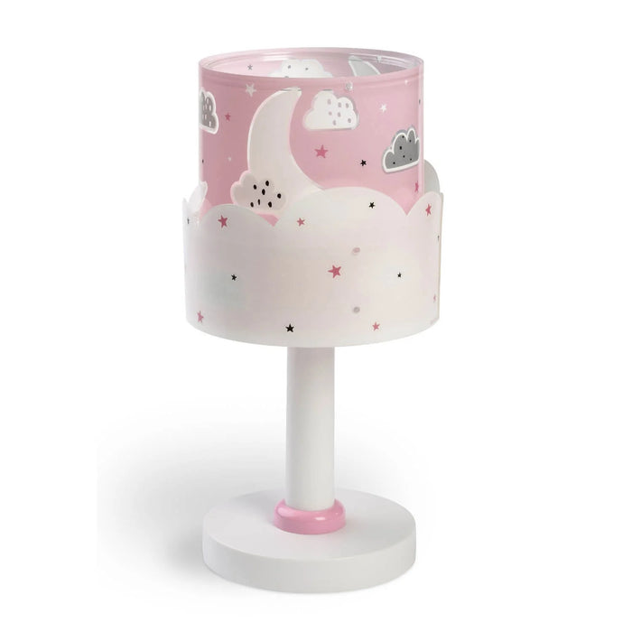 LÚZETE - LÁMPARA DE MESA INFANTIL NEW MOON E14 ROSA