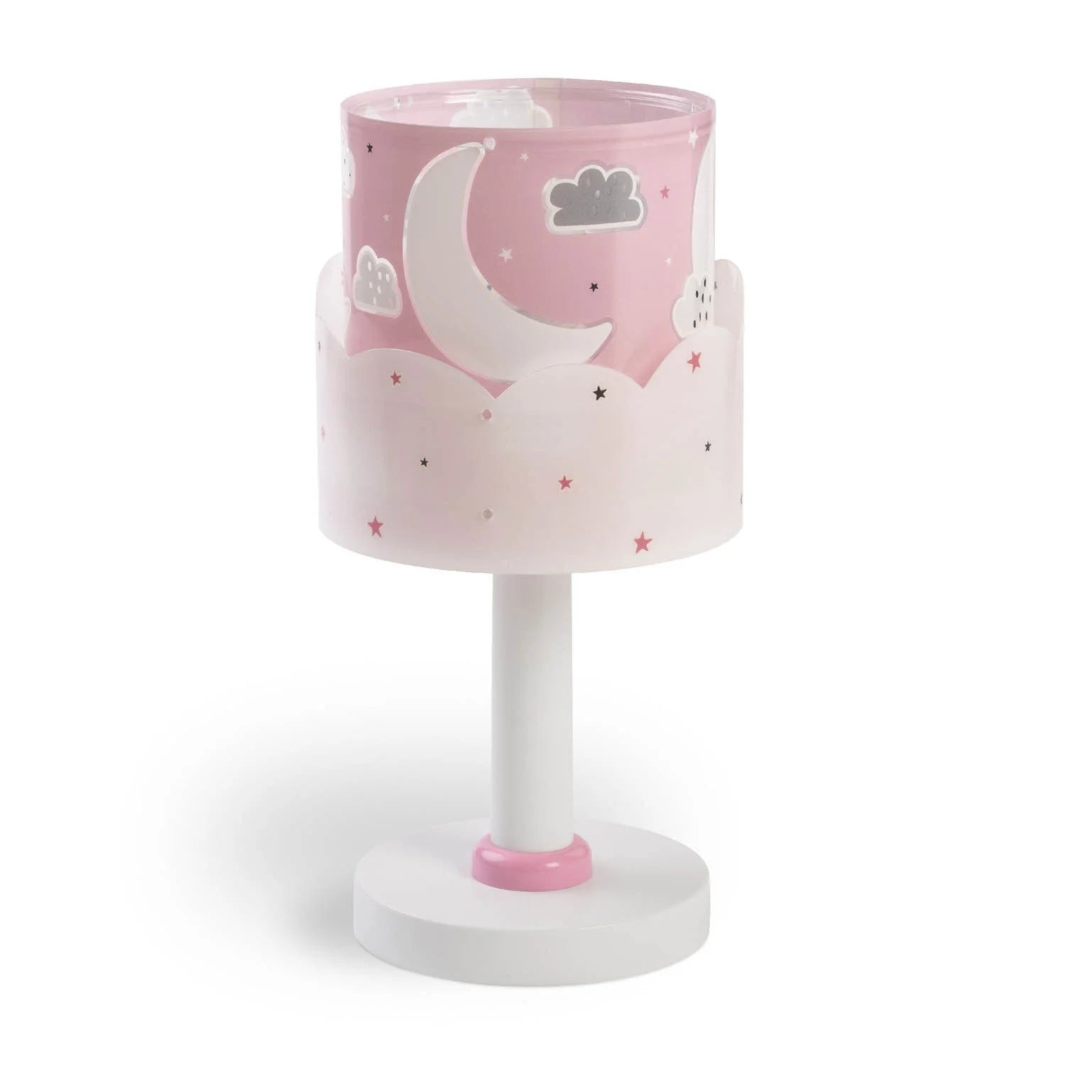 LÚZETE - LÁMPARA DE MESA INFANTIL NEW MOON E14 ROSA
