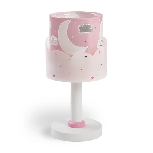 LÚZETE - LÁMPARA DE MESA INFANTIL NEW MOON E14 ROSA