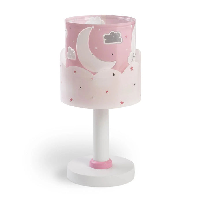 LÚZETE - LÁMPARA DE MESA INFANTIL NEW MOON E14 ROSA