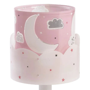 LÚZETE - LÁMPARA DE MESA INFANTIL NEW MOON E14 ROSA