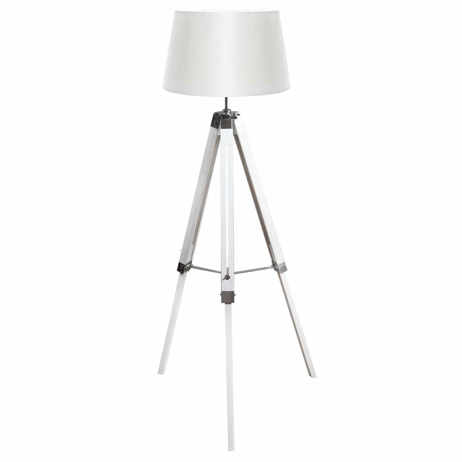 LÚZETE - LÁMPARA DE PIE BECKY PANTALLA BLANCA